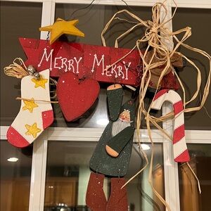 Festive Merry Merry Holiday Wall Hanging